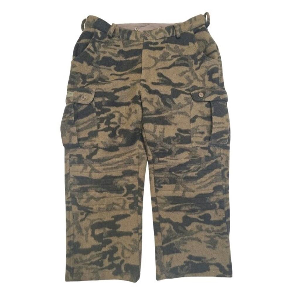 Columbia Wool Camo Cargo Pants Blend Gallatin Range Sz 40x29 Hunting Vtg HM8040